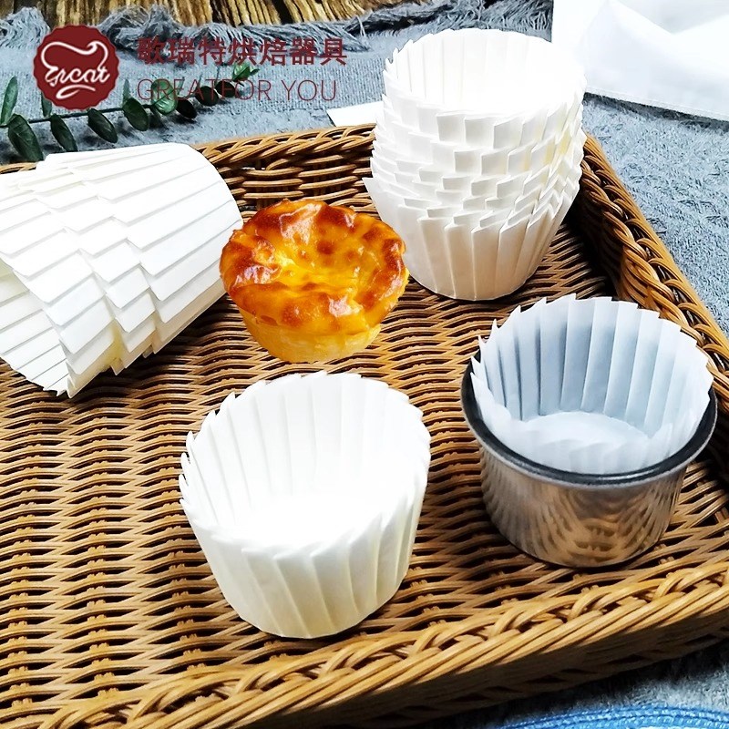 免折3/4寸巴斯克油纸纸托乳酪芝士巴斯克蛋糕模具脱模纸烘焙垫纸