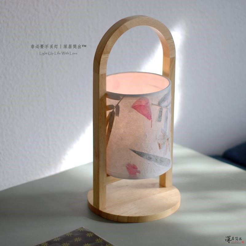 复古日式客厅卧室床头中式茶室中国风手绘布艺氛围手提灯,家装灯饰光源,氛围灯,淘宝优惠券,粉丝福利购,淘宝优惠卷