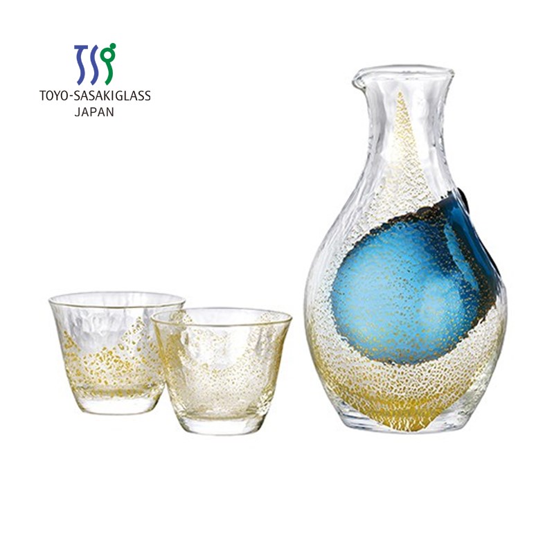 东洋佐佐木创意清酒壶套装手工玻璃冷酒器酒杯装酒壶