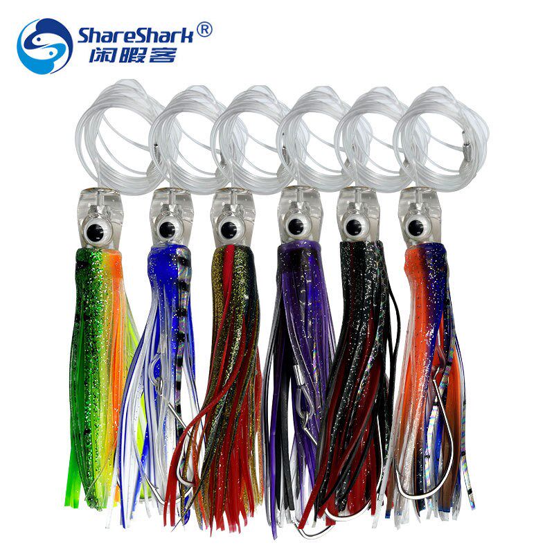 16cm/25cm拖钓 船钓 金枪鱼鱿鱼章鱼软饵海钓带钩,户外/登山/野营/旅行用品,活饵/谷麦饵等饵料,淘宝优惠券,粉丝福利购,淘宝优惠卷