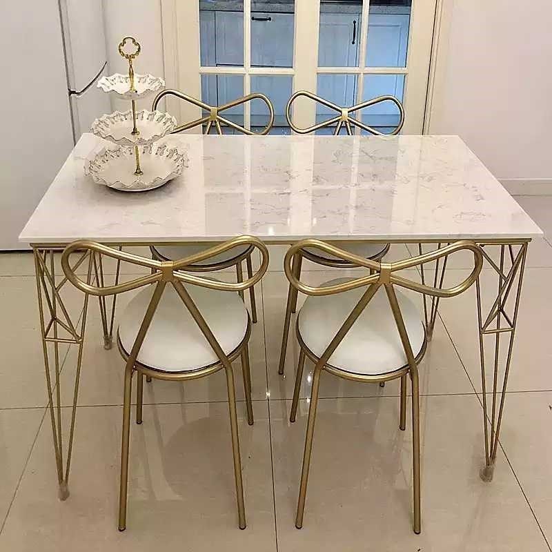 北欧大理石餐桌椅小户型轻奢岩板饭桌家用简约现代意式长方形桌子,住宅家具,大理石餐桌,淘宝优惠券,粉丝福利购,淘宝优惠卷