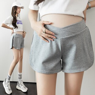 子夏季 外穿怀孕短裤 热裤 夏装 夏款 低腰裤 孕妇打底裤 孕妇装 2025新款