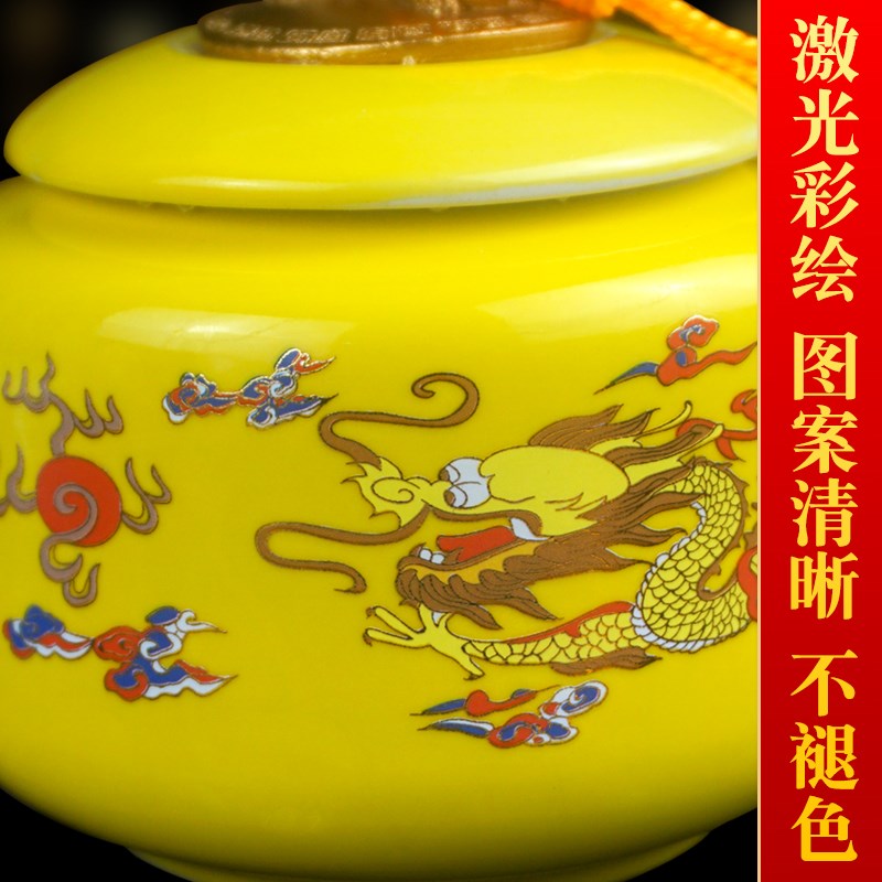 陶瓷聚宝盆摆件招才聚才办公室店铺开业礼品家居中式客厅玄关装饰