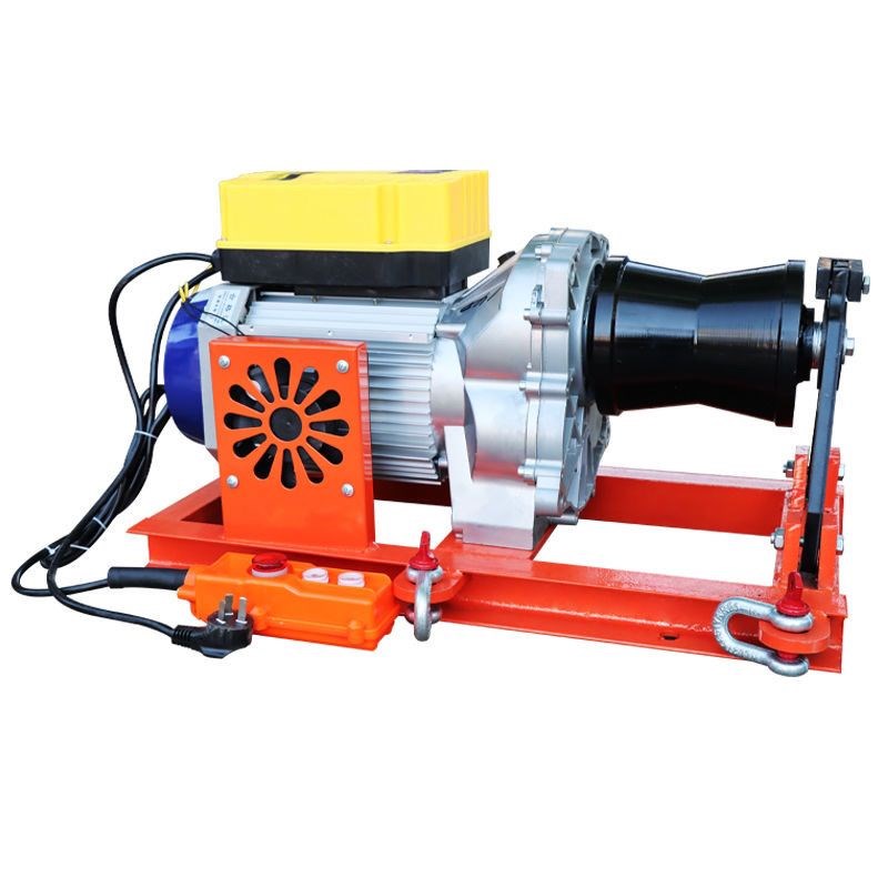 220v380v大功率电缆牵引绞磨机小型拉线电缆卷扬机提升机绞盘机器