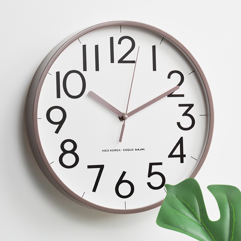 欧式客厅钟表家用大气创意挂钟现代简约超静音大数字潮流壁挂时钟