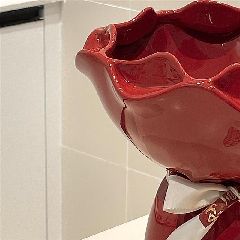 情绪稳定花瓶新家高级感插花装饰客厅陶瓷小花瓶摆件新婚高级感