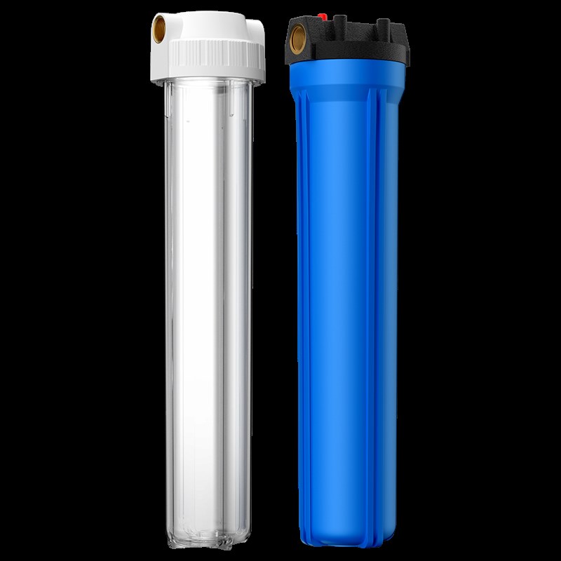 20寸透明瓶PP棉前置过滤器家用大白瓶蓝瓶大流量自来水入户净水器