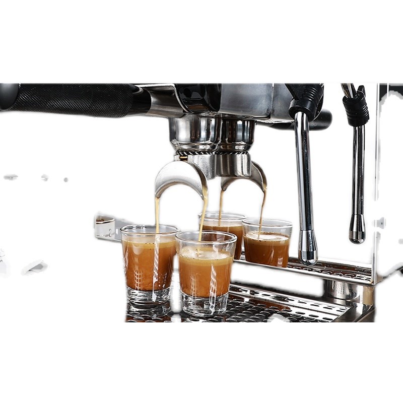 艾泽森3089A小钢炮咖啡机商用意式半自动小型奶茶店研磨一体机