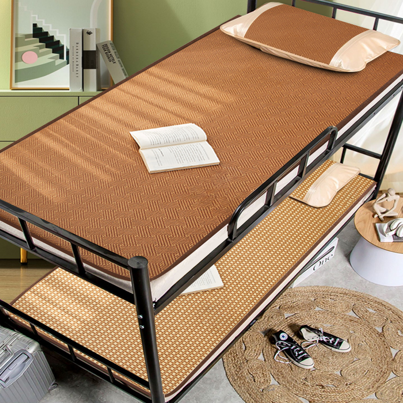 夏季学生宿舍凉席双面床垫藤席寝室上下铺单人冬夏两用床席子
