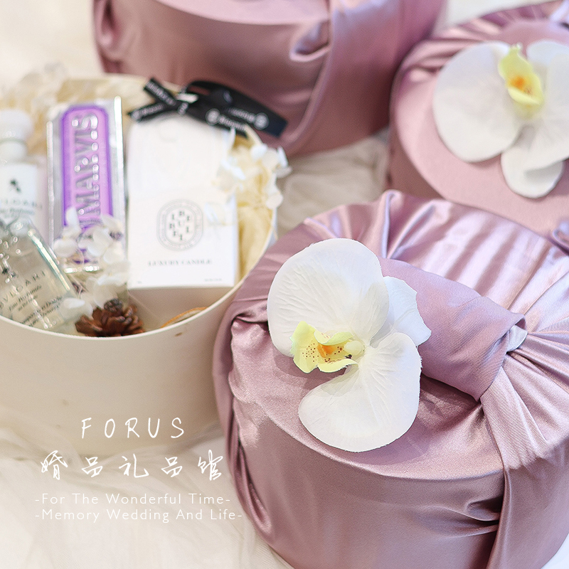 伴手礼女伴娘结婚风吕敷礼盒空盒网红实用伴手礼盒小众高级感