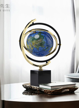 仪球面摆件轻奢高档家居装饰品客厅玄关卧室桌地摆件