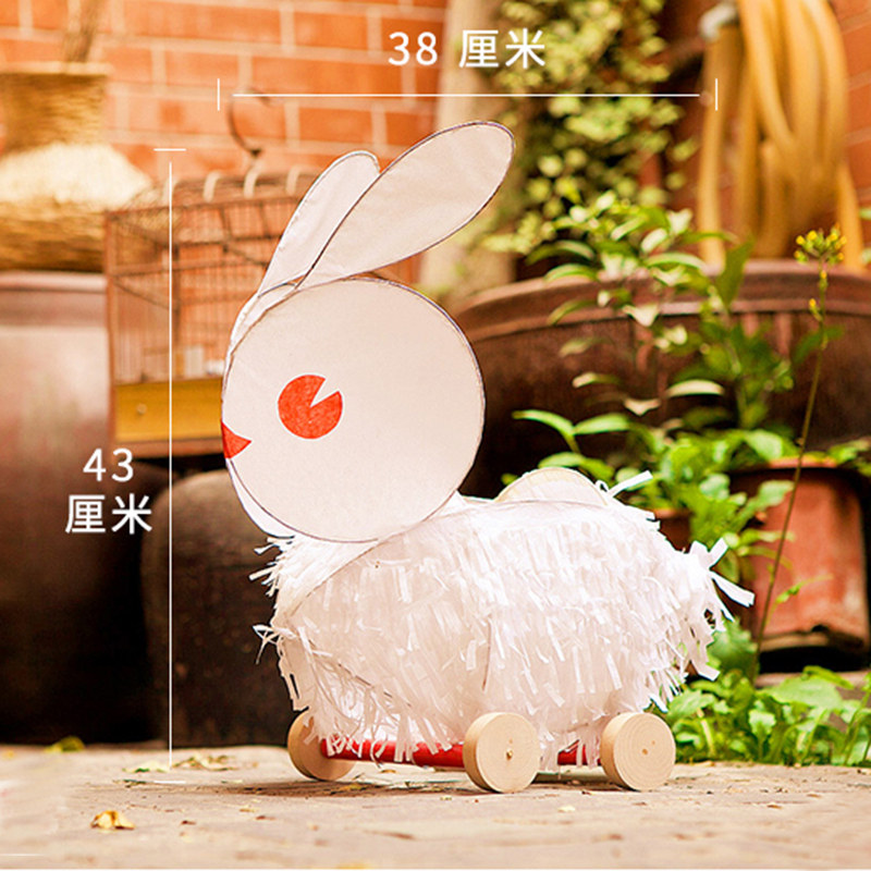 元宵节手工拉线拖拉兔子灯幼儿园新年创意y材料可爱花灯灯笼,节庆用品/礼品,灯笼,淘宝优惠券,粉丝福利购,淘宝优惠卷