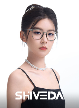 诗维达-近视眼镜框透明男复古棕色素颜钛架可配凯米度数女款25024