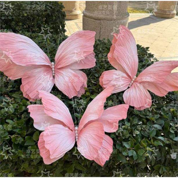婚庆纸花超大手工蝴蝶道