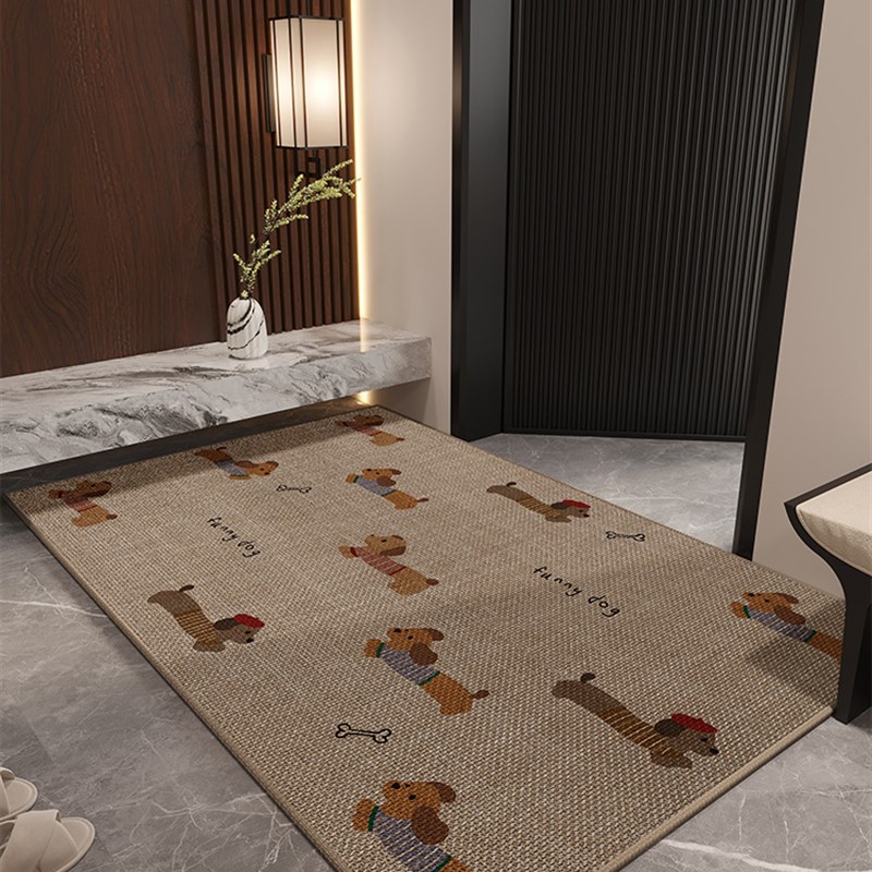 地垫入户门垫家用门口进门防滑耐磨垫子彷亚麻地毯