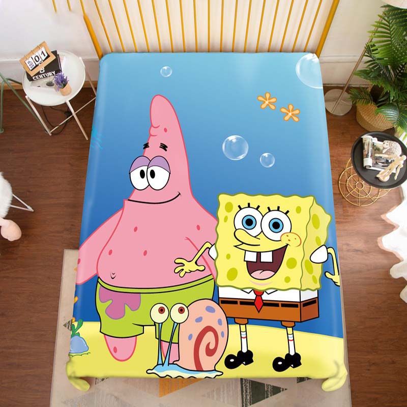 网红款海绵印花床单单件.5.米床罩学生宿舍单人床,床上用品,床单,淘宝优惠券,粉丝福利购,淘宝优惠卷