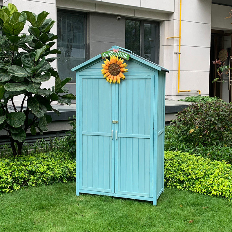 户外工具房庭院储物箱防水防晒花园阳台置物柜欧式别墅杂物收纳柜