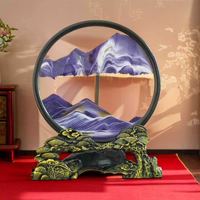 创意沙漏流沙画摆件艺术轻奢装饰品客厅桌面办公室电视柜玄关家居图片