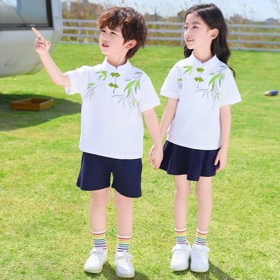 六一儿童合唱演出服幼儿园毕业照班服中国风小学生运动会表演服装
