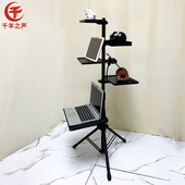 专业乐谱架扩展托盘小打乐器台校音器节拍器架直播摄影架置物平台