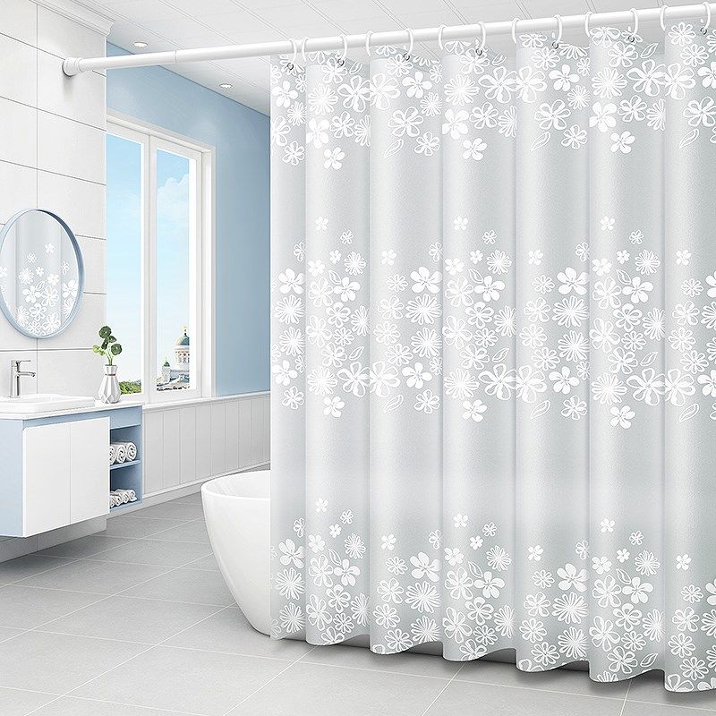 卫生间浴帘防霉防水布套装挡水房间浴室隔断门帘子,家庭/个人清洁工具,浴帘,淘宝优惠券,粉丝福利购,淘宝优惠卷