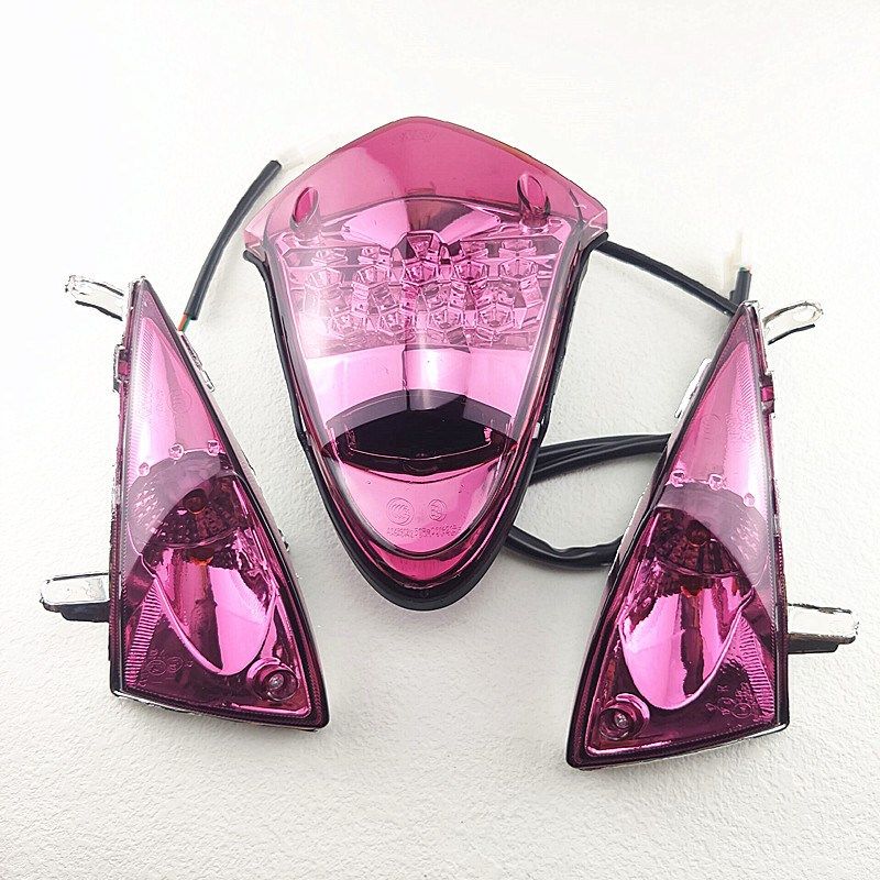 摩托车配件鬼火一代尾灯总成后转向灯总成刹车灯转弯灯泡雾灯