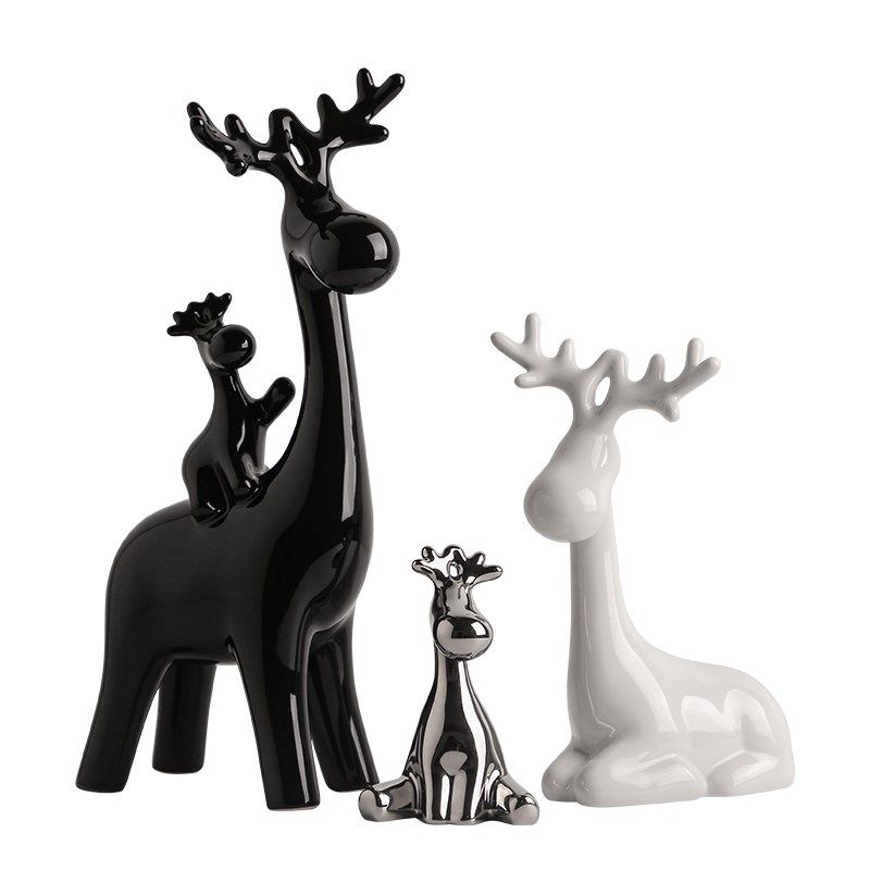 乔迁新居礼品麋鹿软装饰品摆件轻奢高档创意餐边柜酒柜红酒架组合,家居饰品,装饰摆件,淘宝优惠券,粉丝福利购,淘宝优惠卷