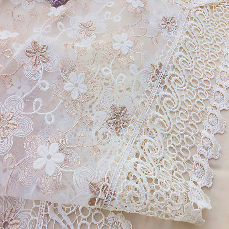 桌布茶几盖布冰箱空调盖布洗衣机电视床头柜罩蕾丝盖巾防尘罩套