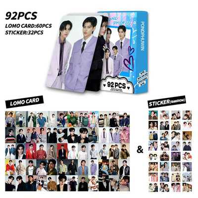 现货92张pondphuwin泰星双面贴纸动漫收藏周边LOMO小卡