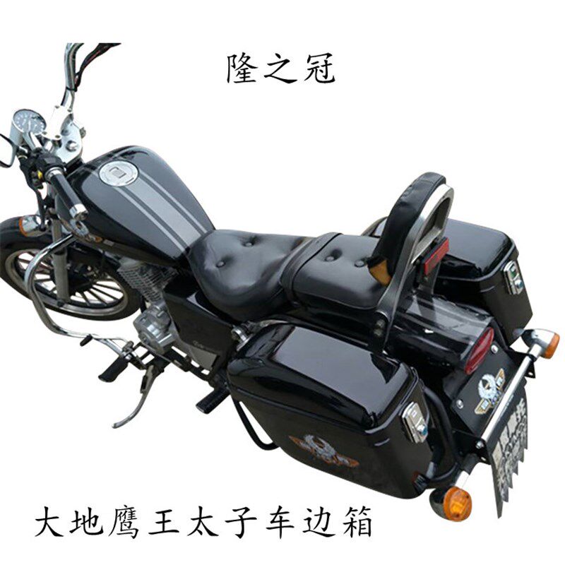 隆之冠 摩托车边箱侧挂箱 太子车加大后备箱 加宽尾箱 通用改装件