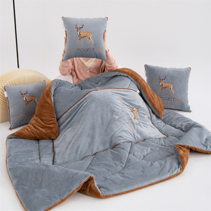 北欧简约两用抱枕被子加厚宝宝绒高档汽车靠垫沙发办公室午睡毛毯,居家布艺,抱枕被,淘宝优惠券,粉丝福利购,淘宝优惠卷