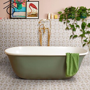 侘寂风复古小花砖卫生间厨房棕色花纹全瓷花片阳台墙地砖200x200