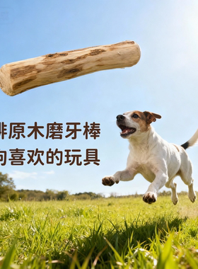 幼犬磨牙棒狗大小型犬小狗狗玩具解闷神器宠物用品耐咬咖啡原木棒