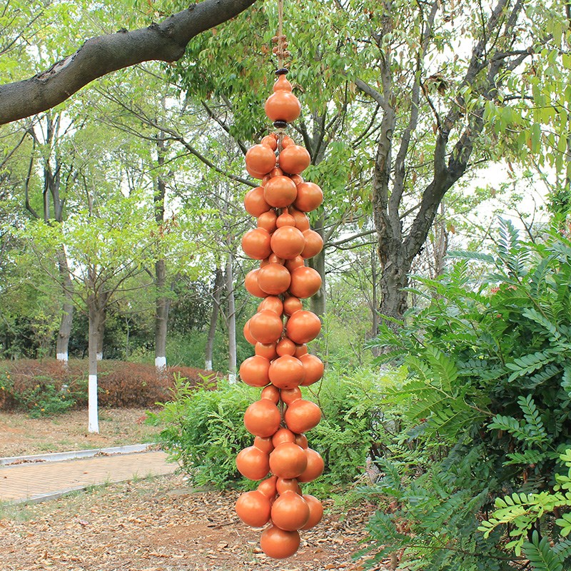 大号金色葫芦串天然材质手工田园风挂饰客厅阳台装饰丰收福禄门饰