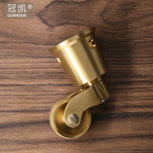 1.5纯铜寸脚轮万向轮餐桌椅脚轮五金脚轮仿古铜脚轮圆杯脚轮家具