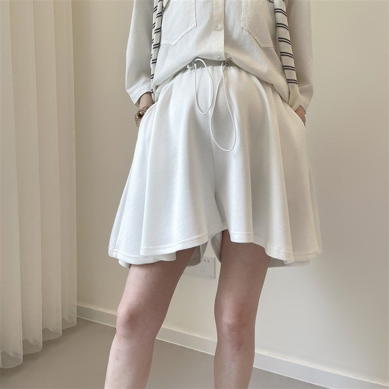 孕妇短裤抽绳可调节夏季外穿薄款运动阔腿裤白色五分休闲直筒裤,孕妇装/孕产妇用品/营养,孕妇休闲裤,淘宝优惠券,粉丝福利购,淘宝优惠卷