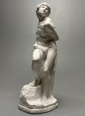 米开朗基罗复刻石膏像雕塑高级小众创意桌面摆件美术素描教具礼物