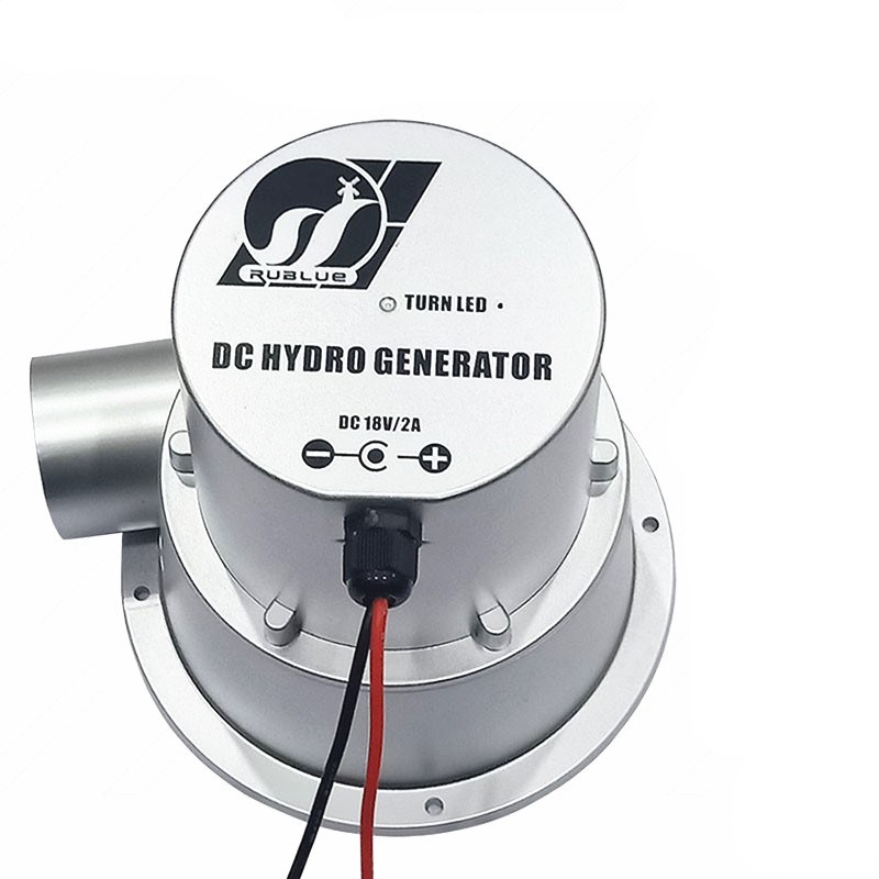 水力发电机12V24V水流涡轮式野外家用小型水能发电机直流永磁无刷