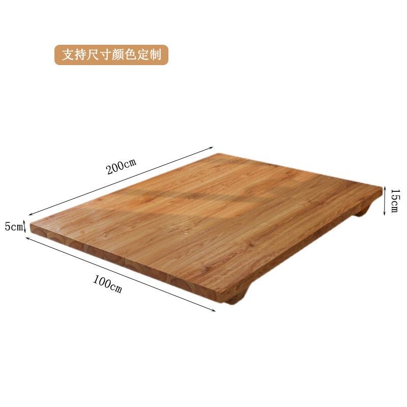 一瓣花瓣矮床床铺床体床架1.8x2米日式实木榻榻米床落地原木地台