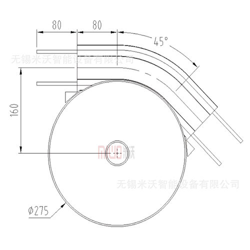 量大价优水平轮弯头 R150/160/170 转弯半径占地小 30度-90度可选
