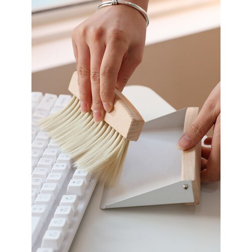 热销爆款桌面小扫把簸箕清洁套装榉木扫帚刷子家用儿童清扫