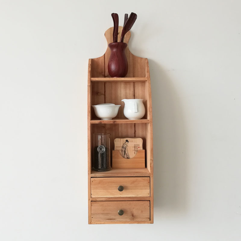 茶叶茶杯架子茶具收纳架吧台墙上搁板餐边实木吊柜餐厅壁柜,住宅家具,搁板/置物架/家用陈列架,淘宝优惠券,粉丝福利购,淘宝优惠卷