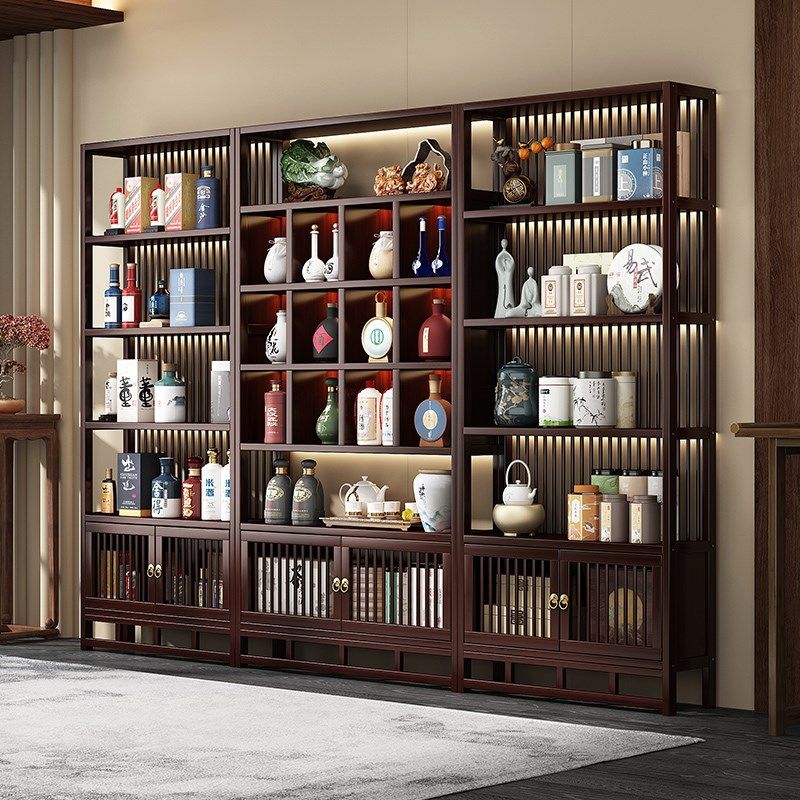 博古架实木中式茶叶架子茶具茶壶酒水客厅隔断多宝阁收纳架,住宅家具,多宝格/博古架,淘宝优惠券,粉丝福利购,淘宝优惠卷