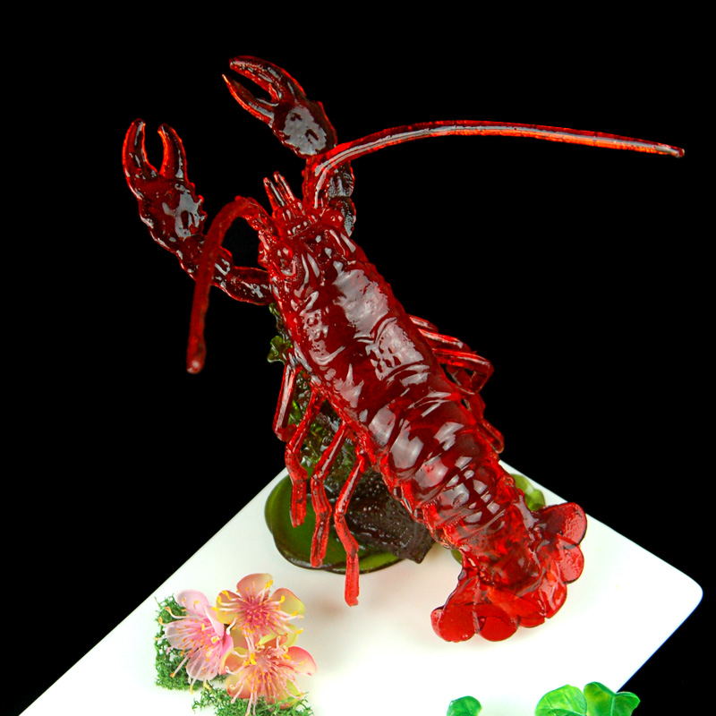 孔明糖艺龙虾模翻糖盐雕冰雕烘焙硅胶模立体螃蟹模龙虾模具