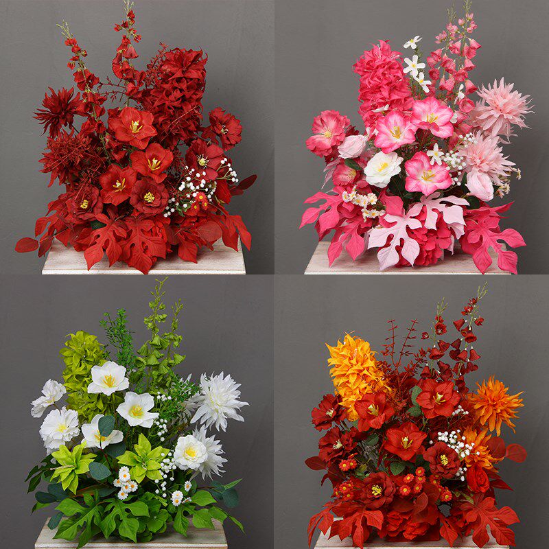 婚庆仿真花成品花大菠萝路引花 婚礼堂台舞台装饰花艺摆件盆花球,节庆用品/礼品,婚庆绢花,淘宝优惠券,粉丝福利购,淘宝优惠卷