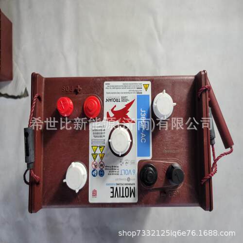 Trojan邱健蓄电池J305P-AC堆高机6V330AH升降机观光车高尔夫球车