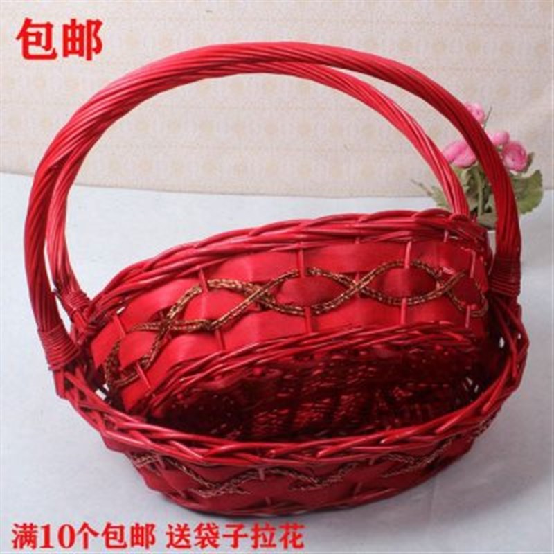 送礼柳编水果篮鸡蛋野餐篮鲜花篮礼品篮子超市果篮子