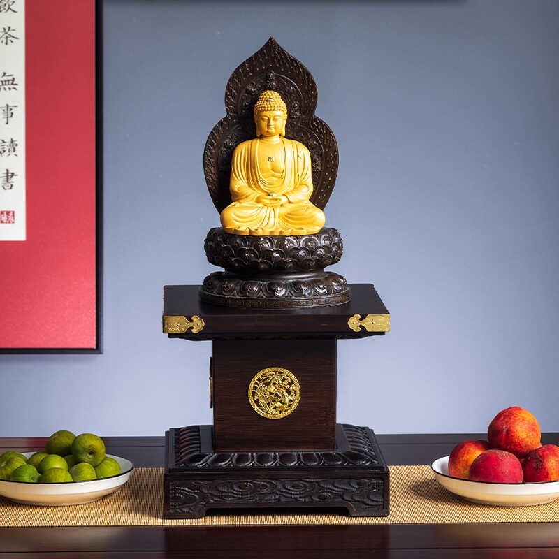 实木底座加高台摆件观音家用金刚莲花台