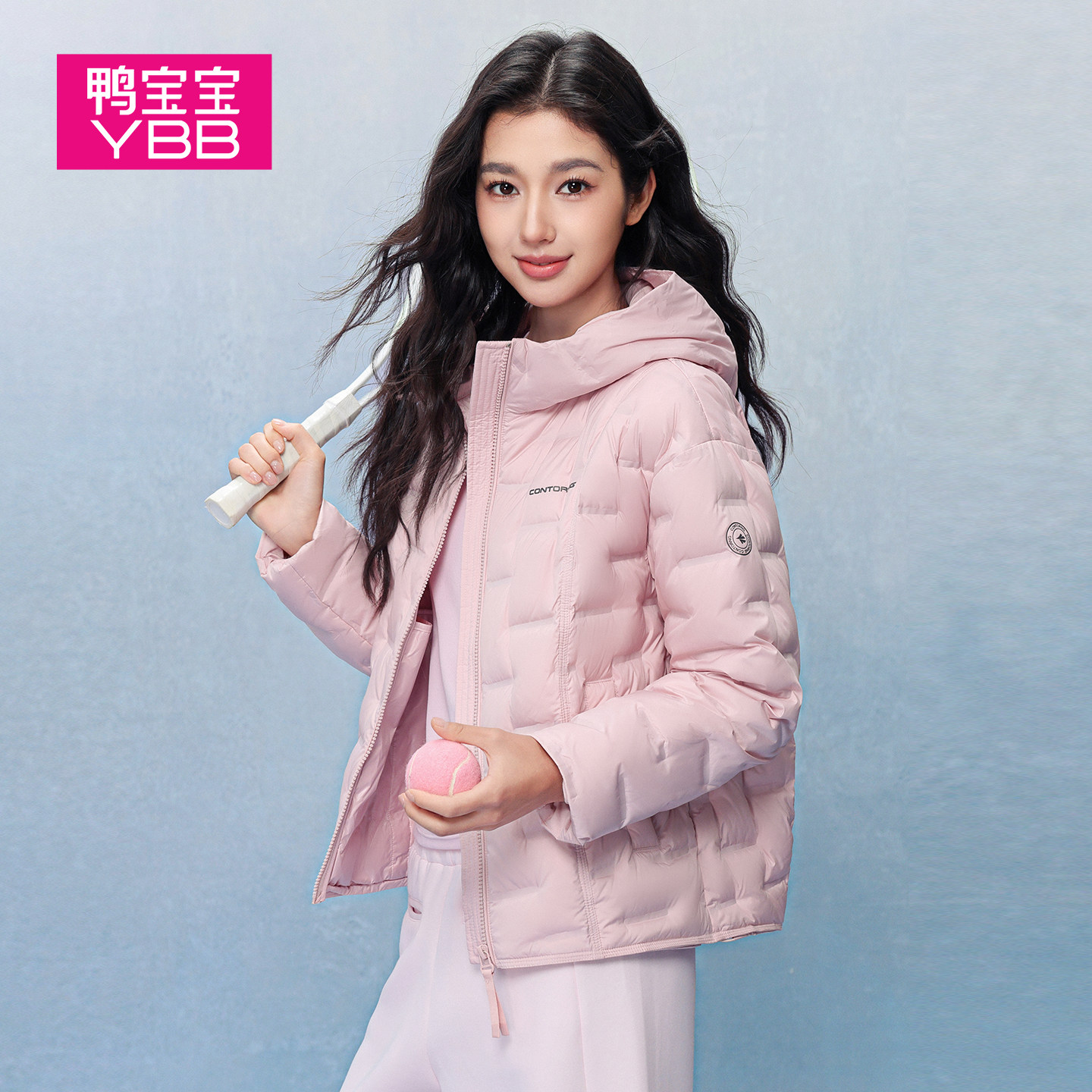 鸭宝宝2026新款轻薄羽绒服女90鸭绒连帽保暖内胆修身秋冬反季外套