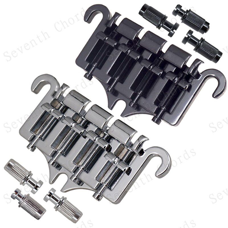 一体式羊角S弦电贝司琴桥拉弦板 4弦BA四S贝斯弦桥 B司配件贝S-27